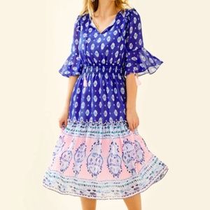 Lily Pulitzer Lesleh Midi Dress, Size 2, NWT